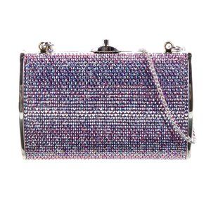 JUDITH LEIBER Crystal Embellished Evening Bag The Pillbox